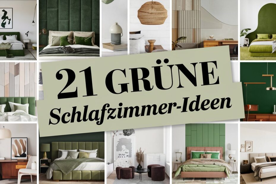 Grüne Schlafzimmer-Ideen
