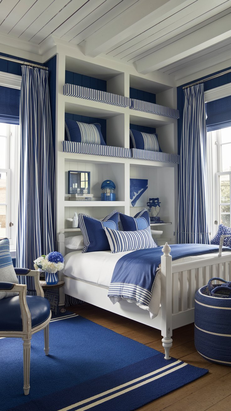 Maritimes Flair mit Blau und Weiß