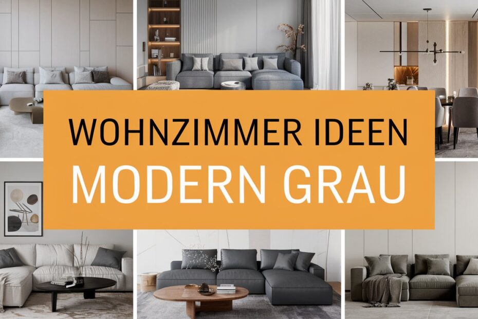 Wohnzimmer Ideen modern grau
