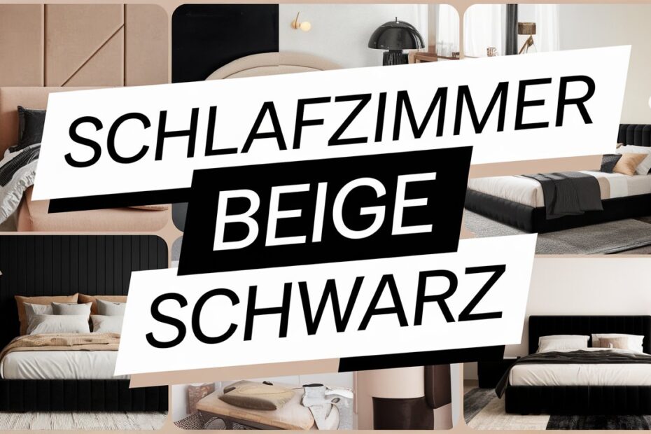 Schlafzimmer Beige Schwarz